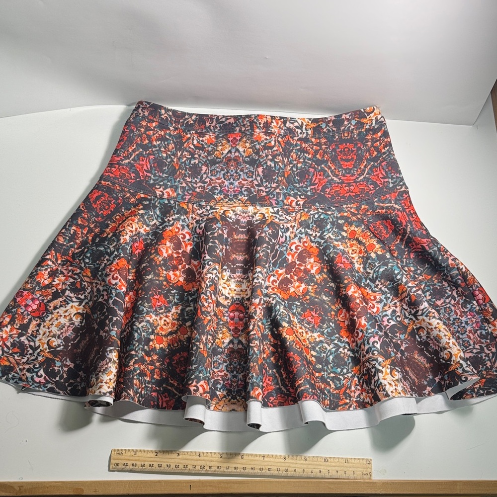 NWT Abercrombie & Fitch floral skater skirt  kaleidoscopic pattern medium